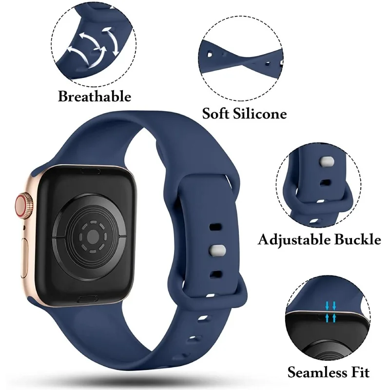 Cinturino in silicone per Apple Watch 38/40mm (Nuovo)