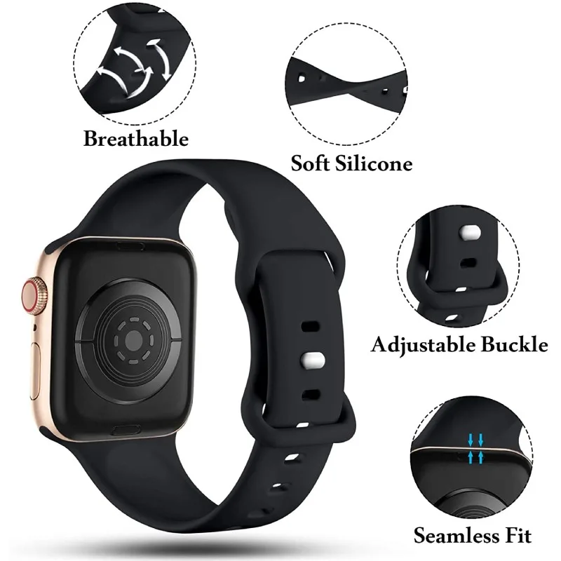 Cinturino in silicone per Apple Watch 38/40mm (Nuovo)