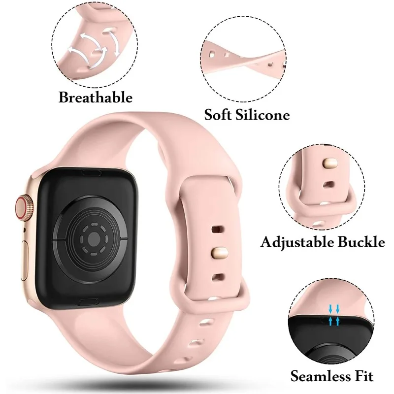 Cinturino in silicone per Apple Watch 38/40mm (Nuovo)