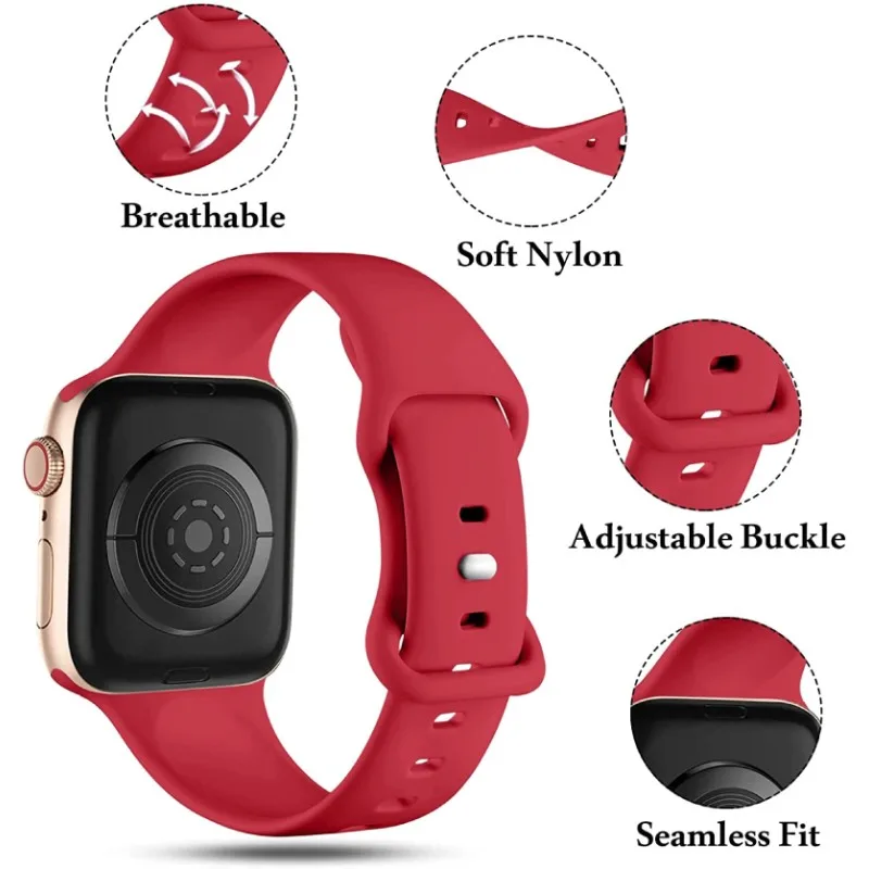 Cinturino in silicone per Apple Watch 38/40mm (Nuovo)