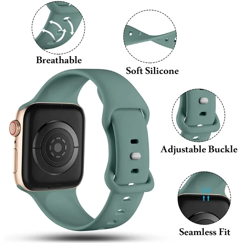 Cinturino in silicone per Apple Watch 38/40mm (Nuovo)