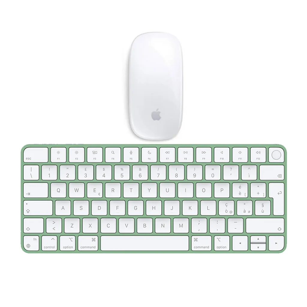 Apple Magic Mouse + Magic Keyboard con Touch ID Verde con batteria integrata (Ricondizionato), fotografia 2