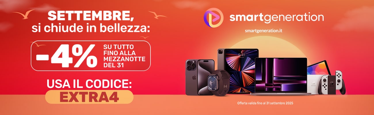 Settembre, si chiude in bellezza: -4% su tutto fino alla mezzanotte del 30.