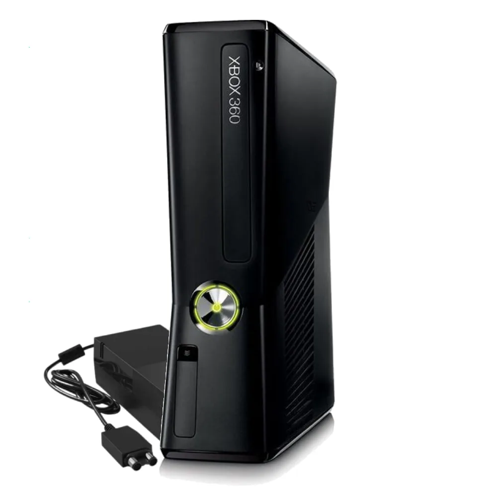 Microsoft Xbox 360 Slim (Nero, 250GB) Ricondizionato