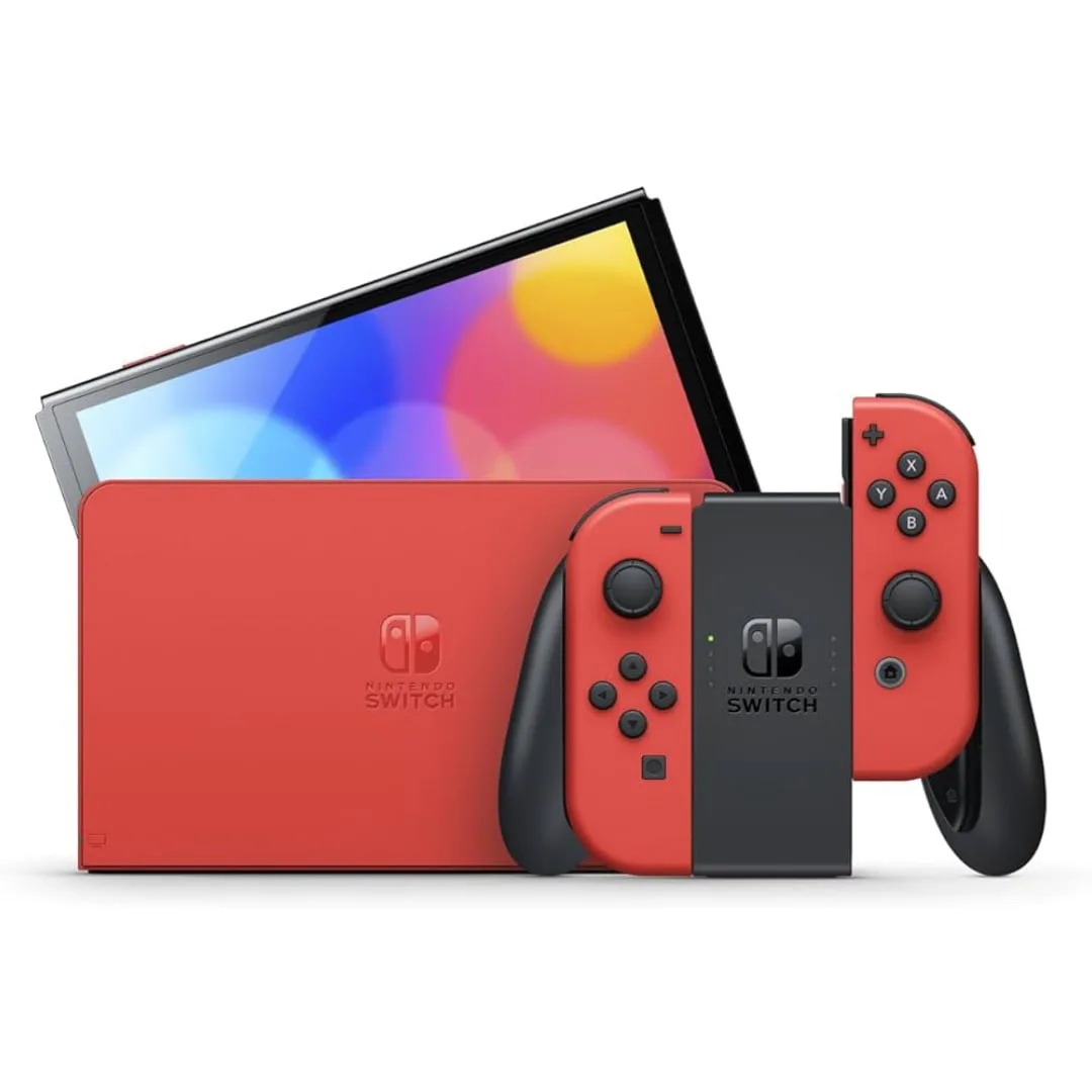 Nintendo Switch OLED 64GB (7 pollici, Mario Red Edition) Ricondizionato, fotografia 2