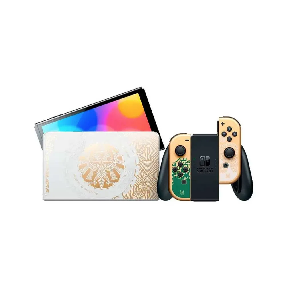 Nintendo Switch OLED 64GB (7 pollici, versione Zelda Tears of the Kingdom) Ricondizionato, fotografia 6
