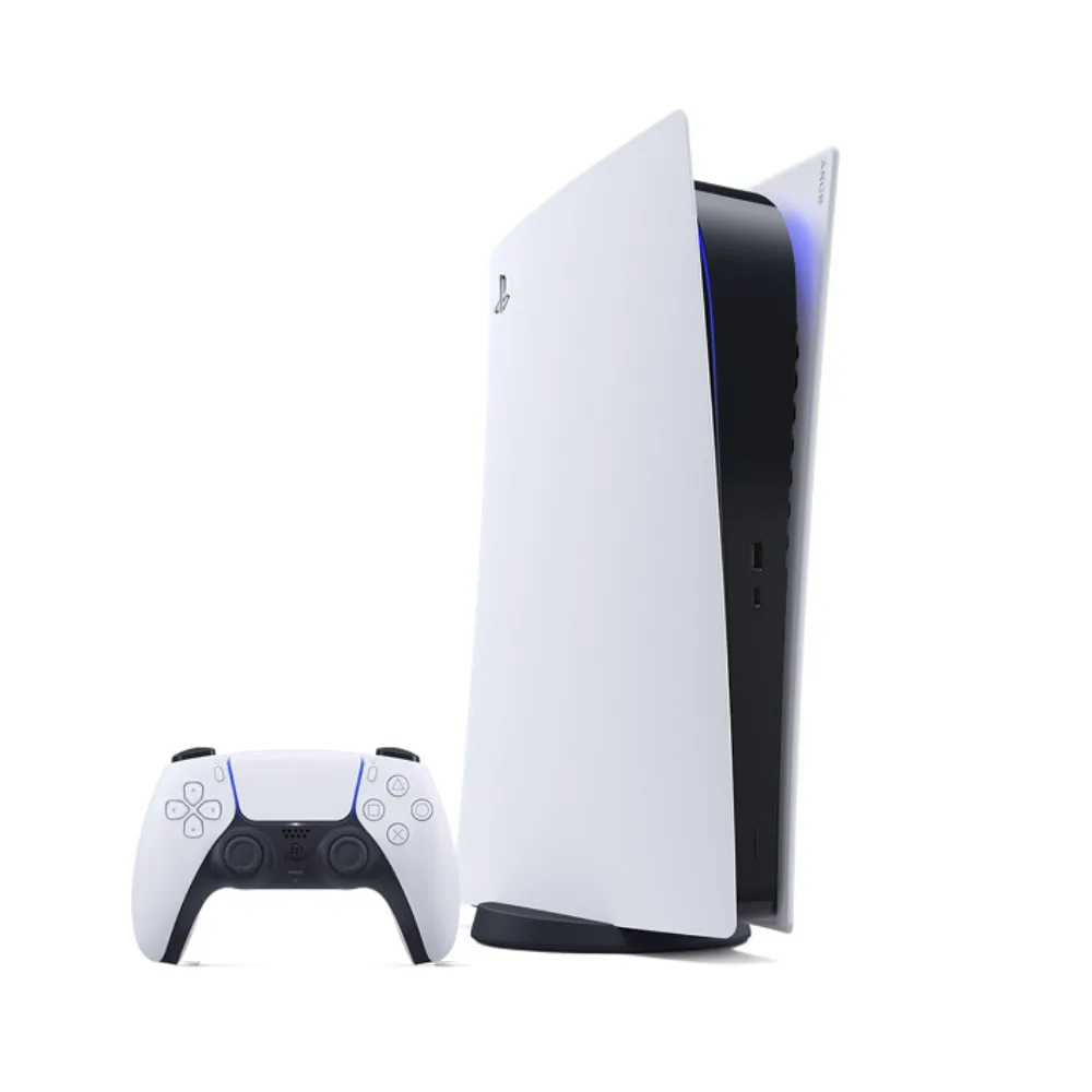 Sony console PlayStation 5 Digital Edition (Bianco, 825GB) - Ricondizionato, fotografia 2