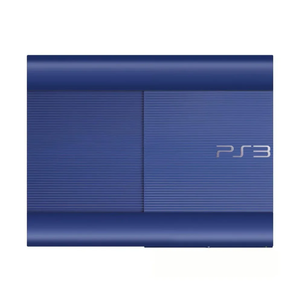 Sony PlayStation 3 Super Slim (Blu, 500GB) Ricondizionato, fotografia 2