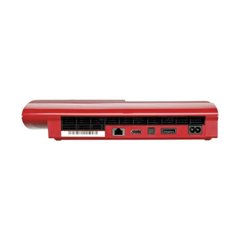 Sony PlayStation 3 Super Slim (Rosso, 500GB) Ricondizionato, fotografia 3