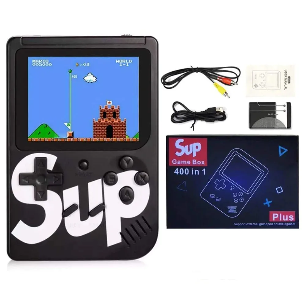 Game Box Plus con 400 giochi inclusi - Mini retro console portatile, fotografia 3