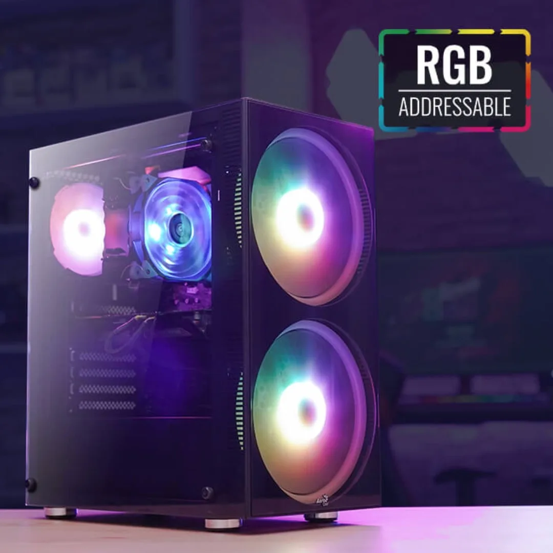 PC Gaming Assemblato Ricondizionato Aerocool (Ryzen 5 6-Core, 32GB, RTX 3070 8GB, 2TB SSD) – Windows 11 Pro, fotografia 2