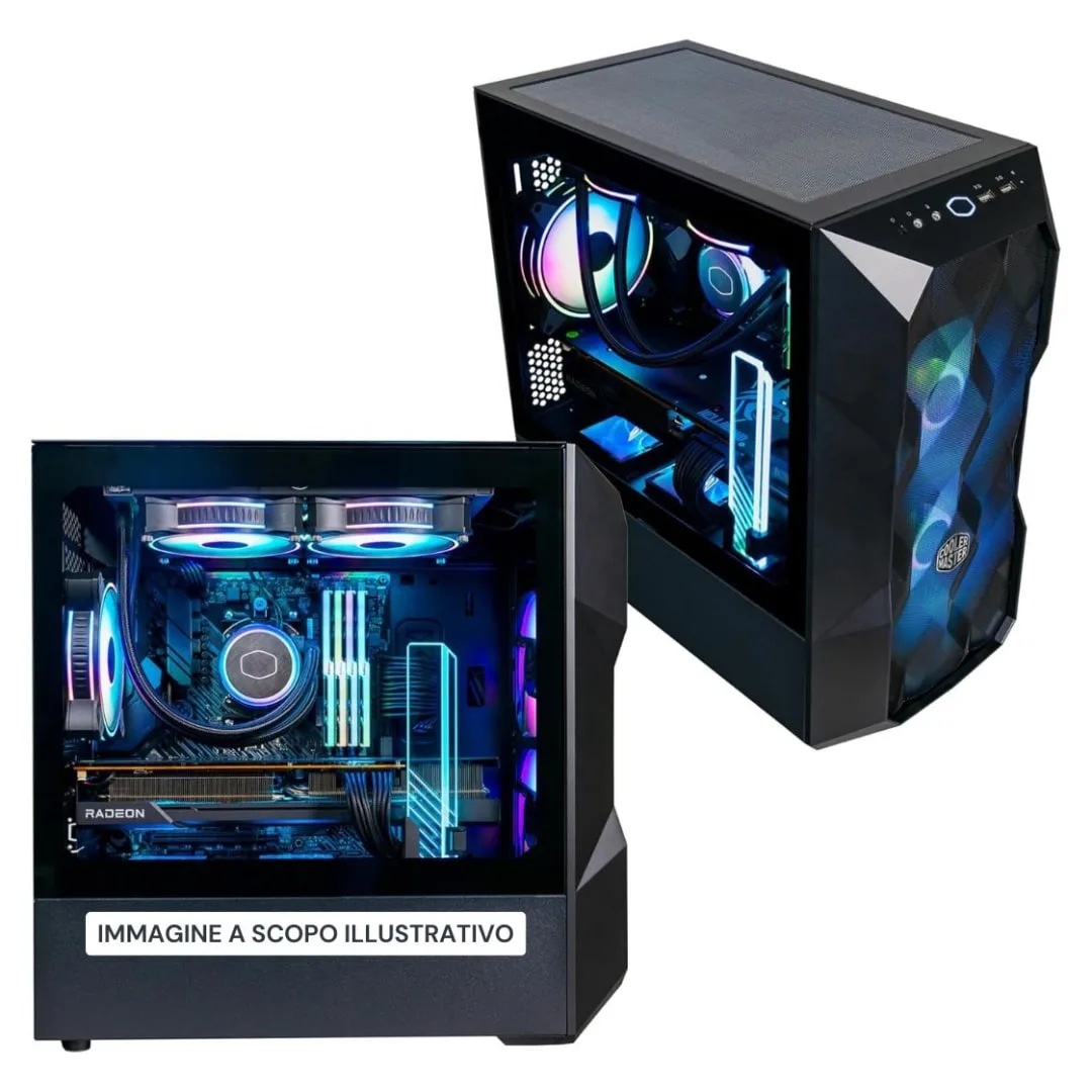 PC Gaming Assemblato (Ryzen 5 5500 6-Core, 16GB RAM, 1TB SSD, RTX 3060TI 8GB) - Windows 11 Pro, fotografia 3