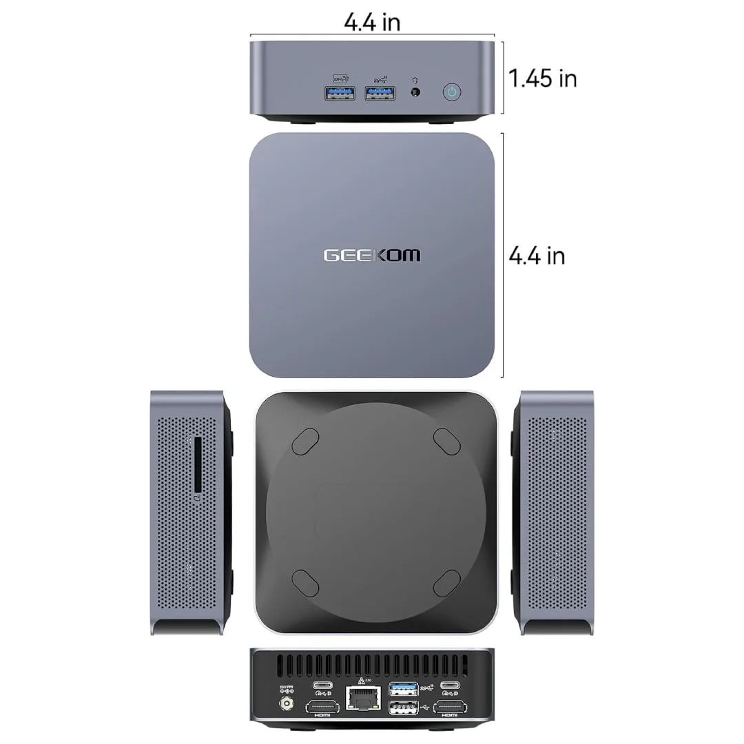 Mini PC GEEKOM GT1 Mega (Intel Ultra 9 185H, 32GB DDR5, 2TB SSD, Intel Arc, WiFi 7) – Windows 11 Pro, fotografia 4