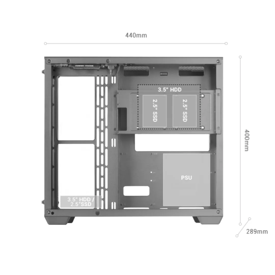 PC Gaming Assemblato (Ryzen 5 3600 6-Core, 16GB RAM, 512GB SSD, GTX 1650 4GB) - Windows 11, fotografia 3