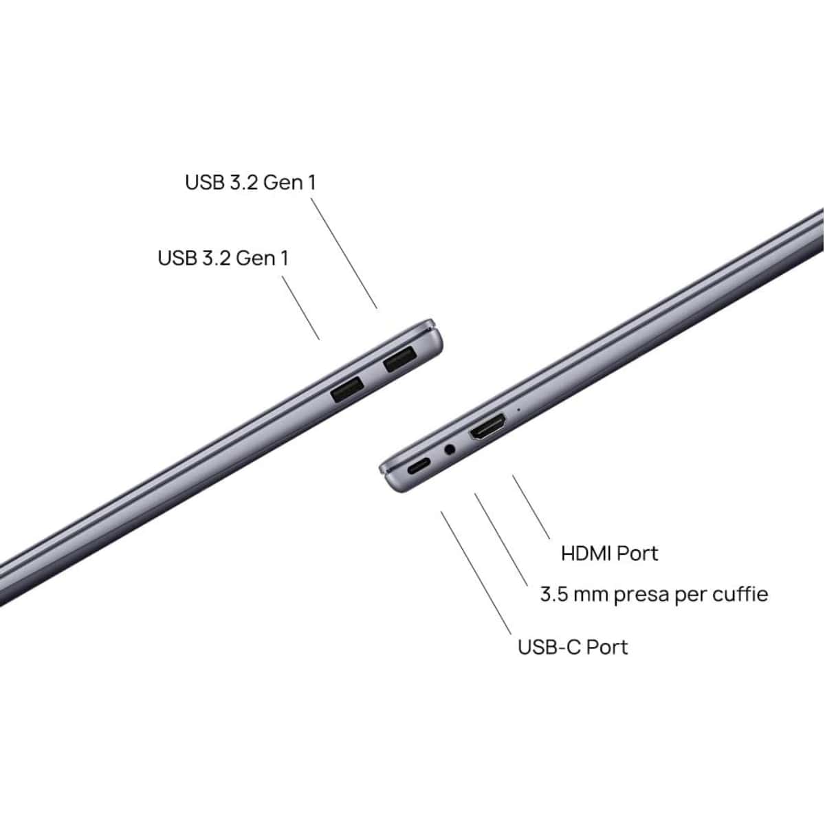 HUAWEI MateBook D 14 (14 pollici, 2020, 2.0GHz 4-Core) Ricondizionato, fotografia 5