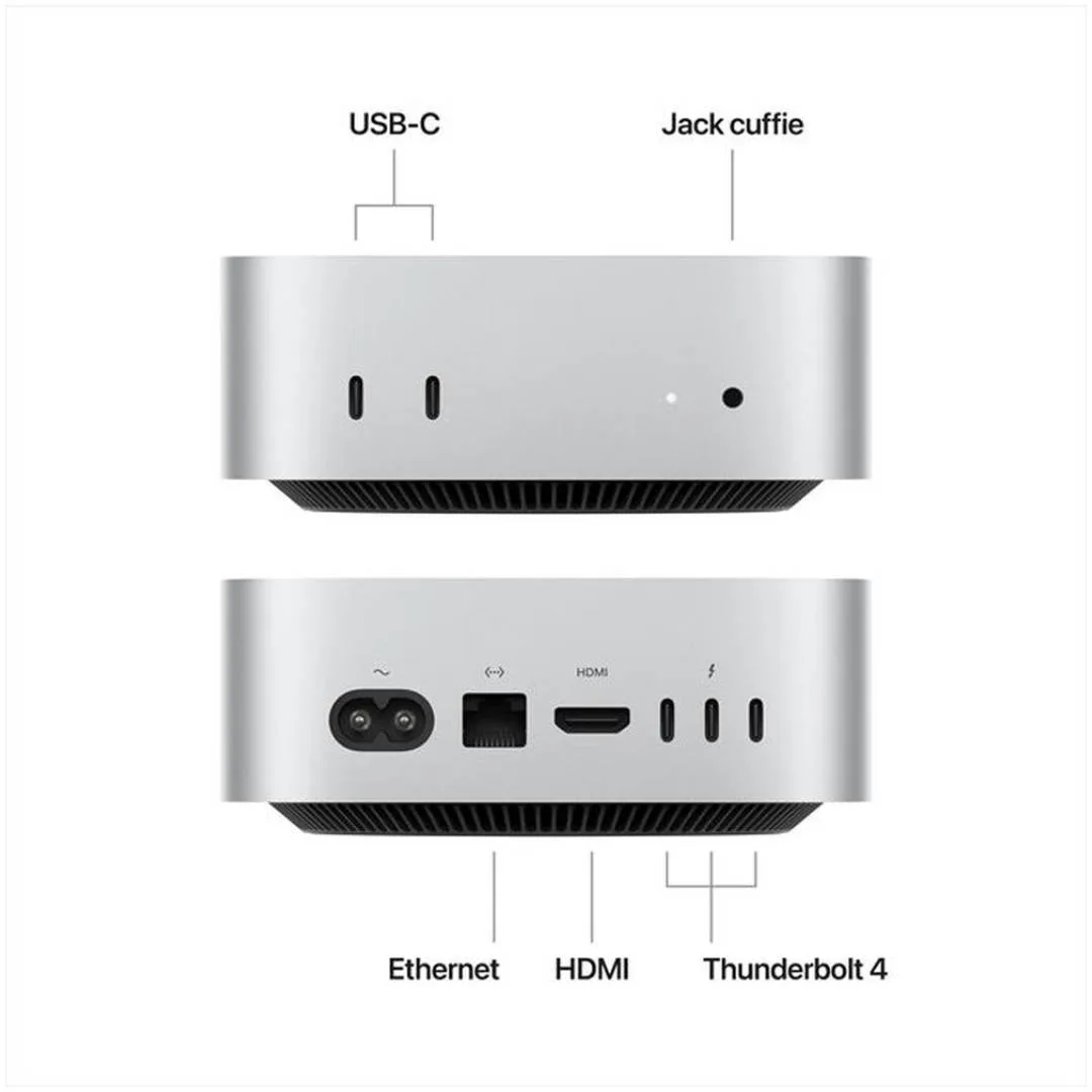 Apple Mac Mini (2024, M4, CPU 10-Core, GPU 10-Core) Ricondizionato, fotografia 4