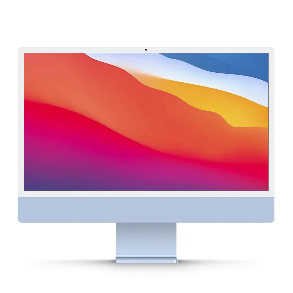 Apple iMac 24 pollici (2021) M1 8-Core, 4 porte Thunderbolt, Blu, fotografia 2