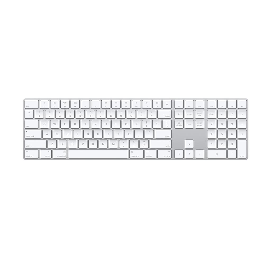 Apple Magic Keyboard (2a Generazione, estesa con pad numerico) con batteria integrata (Ricondizionato)