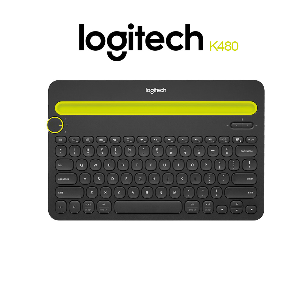 Logitech bluetooth multi-device keyboard K480 con pile (Ricondizionato)