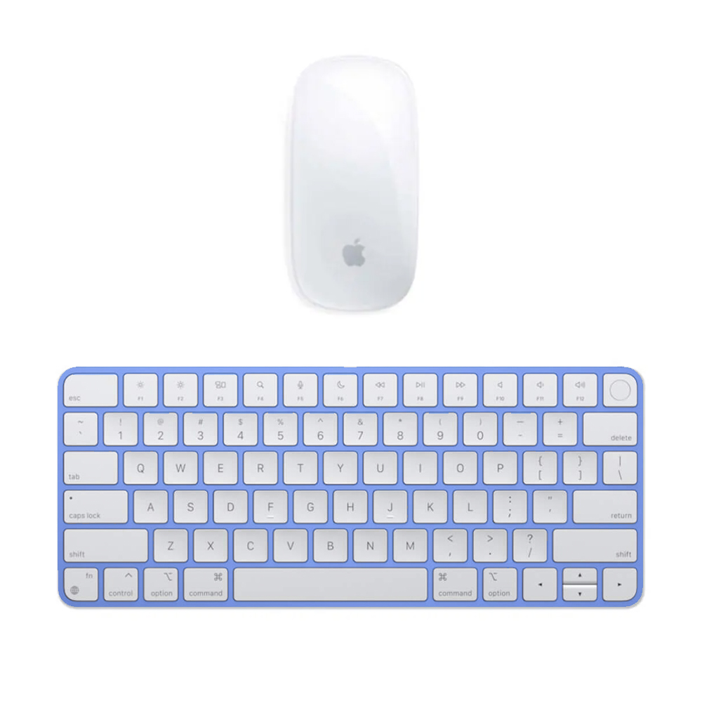 Apple Magic Mouse + Magic Keyboard con Touch ID Blu con batteria integrata (Ricondizionato)