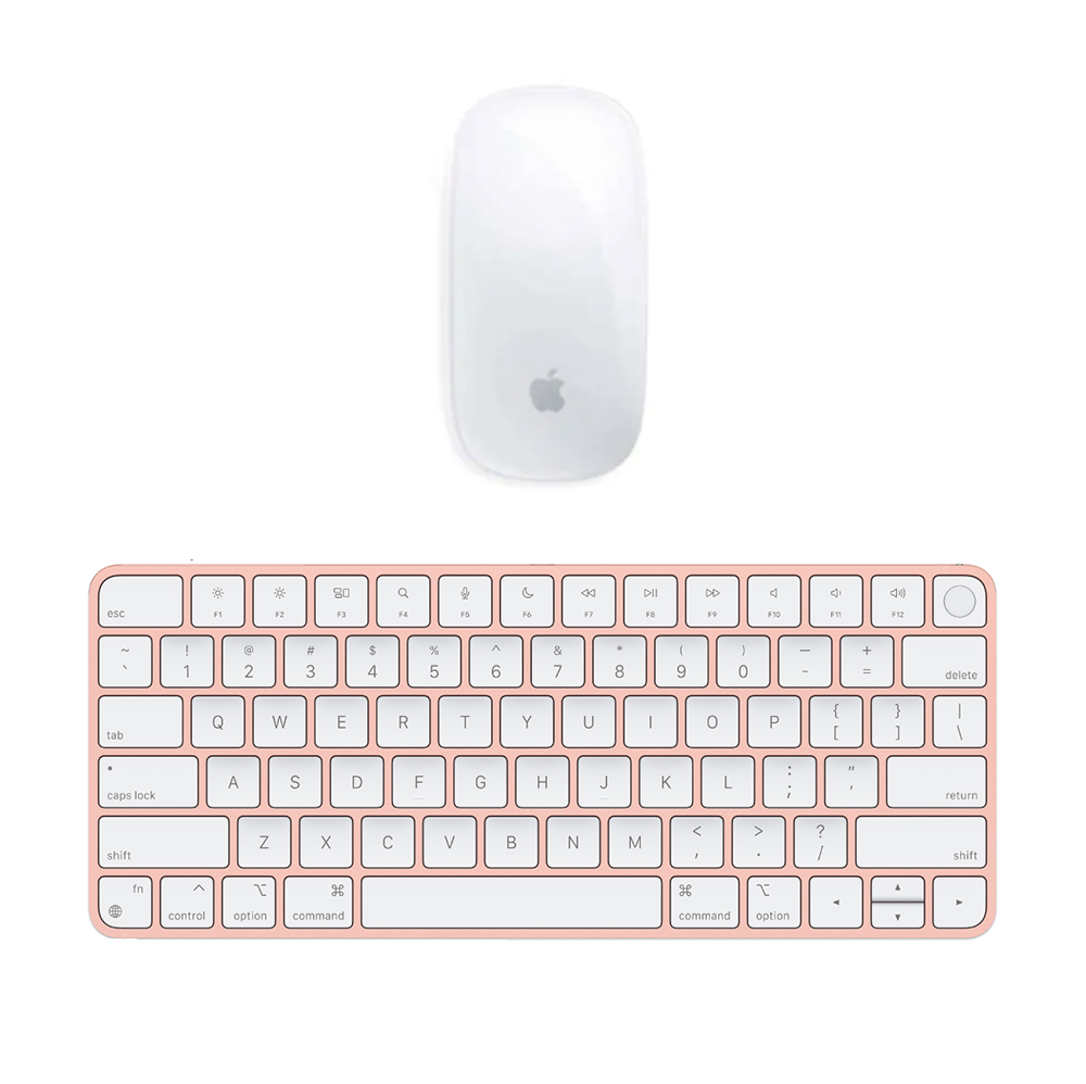 Apple Magic Mouse + Magic Keyboard con Touch ID Rosa con batteria integrata (Ricondizionato)