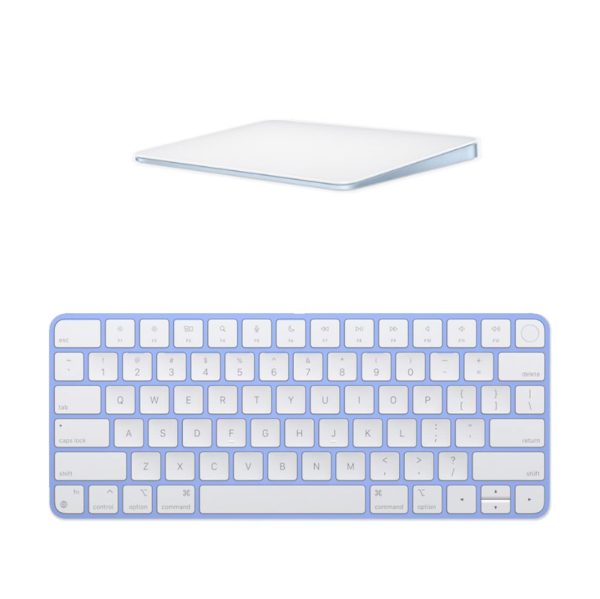 Apple Magic Trackpad 2 + Magic Keyboard con Touch ID Blu con batteria integrata (Ricondizionato)