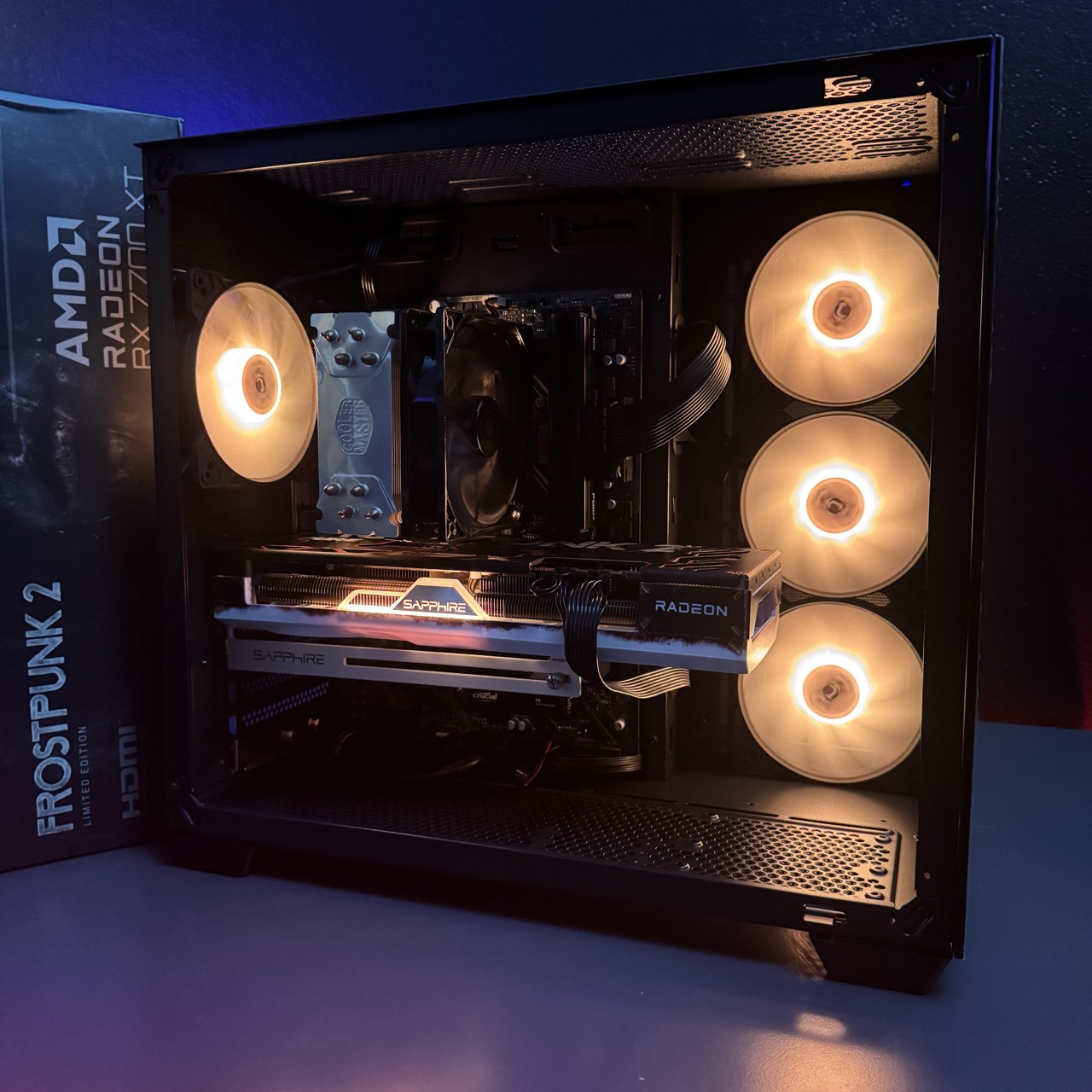 PC Gaming Ricondizionato assemblato ASRock (Ryzen 7 8-core, Radeon RX 7700 XT 12GB, 32GB, 3TB) - Windows 11 - Eccellente - Image 9