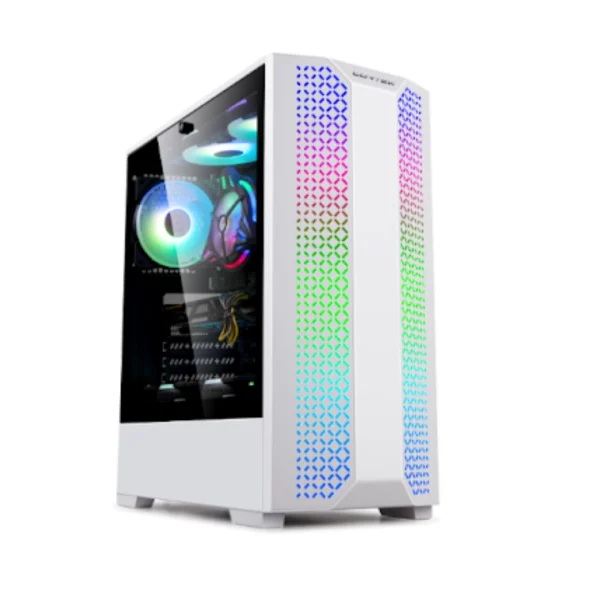 PC Gaming Ricondizionato assemblato (Ryzen 5 6-core, 32GB, RTX 3070 8GB, 1.5TB, Bianco) - Windows 11 - Ottimo