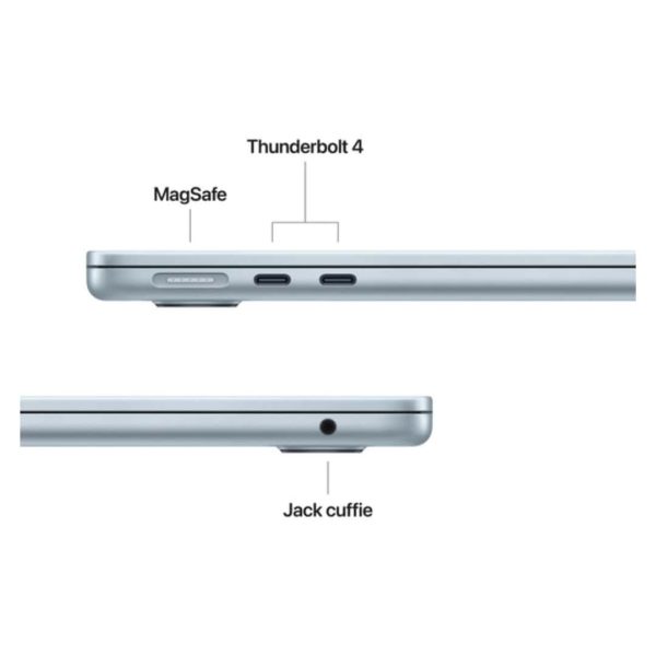 Apple MacBook Air (13 pollici, 2025, Chip M4 10-Core, GPU 10-Core) Ricondizionato - Celeste - Image 2