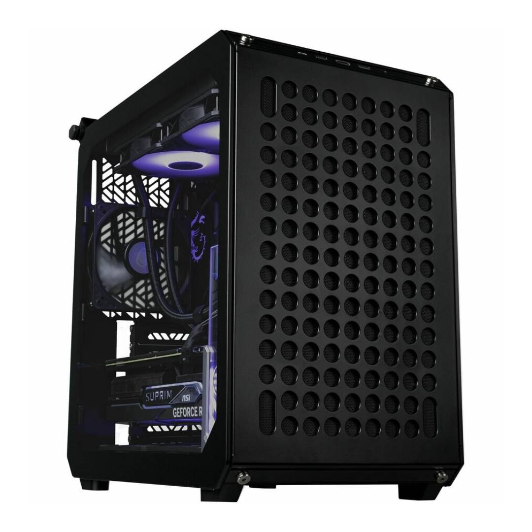 PC Gaming Cooler Master Qube (Ryzen 7 5700X3D, 32GB RAM, 2.25TB NVMe, RTX 4070 12GB, WiFi) - Windows 11 Pro